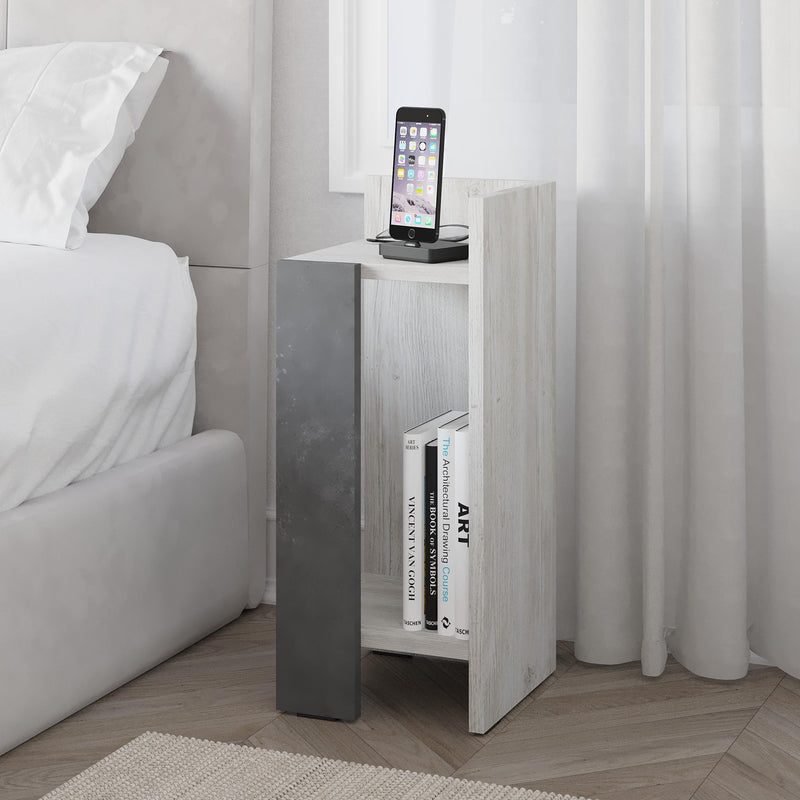 Elos Modern Bedside Table Right Module 25cm Narrow