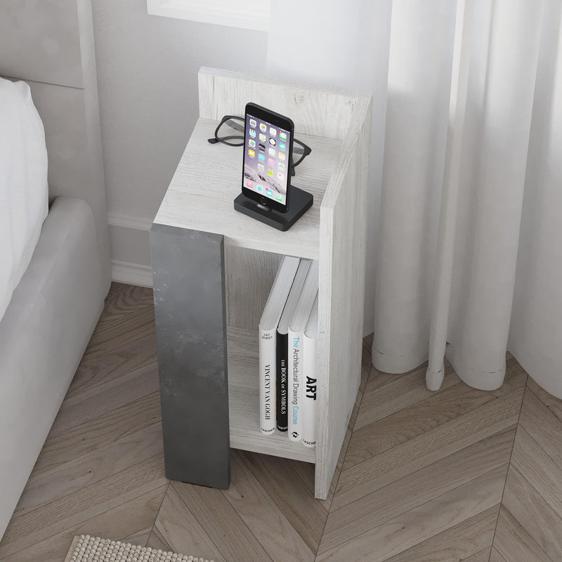 Elos Modern Bedside Table Right Module 25cm Narrow