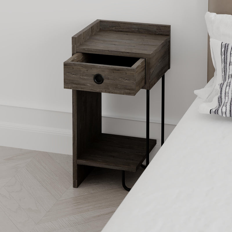 Sirius Modern Bedside Table Left Module Width Bedroom Furniture 32cm