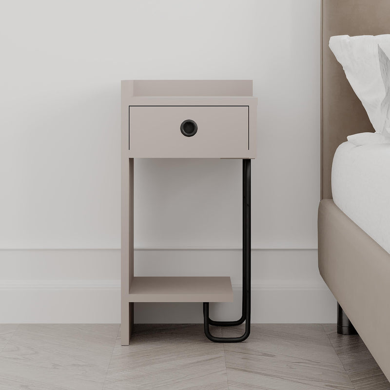 Sirius Modern Bedside Table Left Module Width Bedroom Furniture 32cm