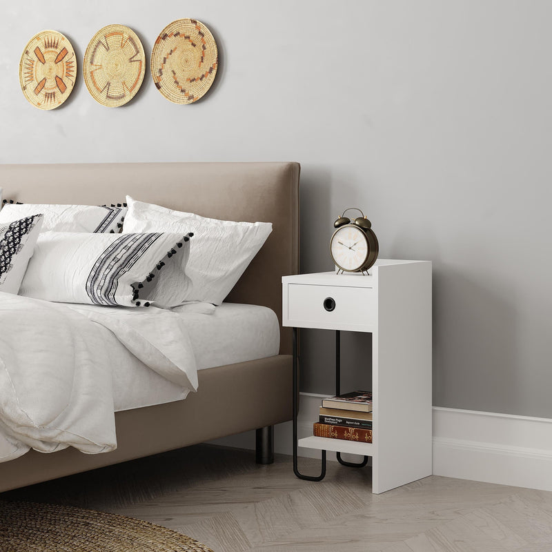 Sirius Modern Bedside Table Right Module Bedroom Furniture W 32cm