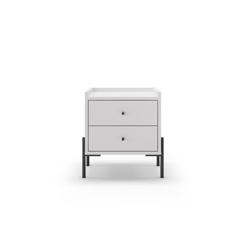 Malta Bedside Table with 2 Drawers