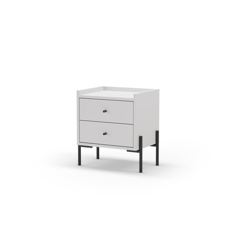 Malta Bedside Table with 2 Drawers