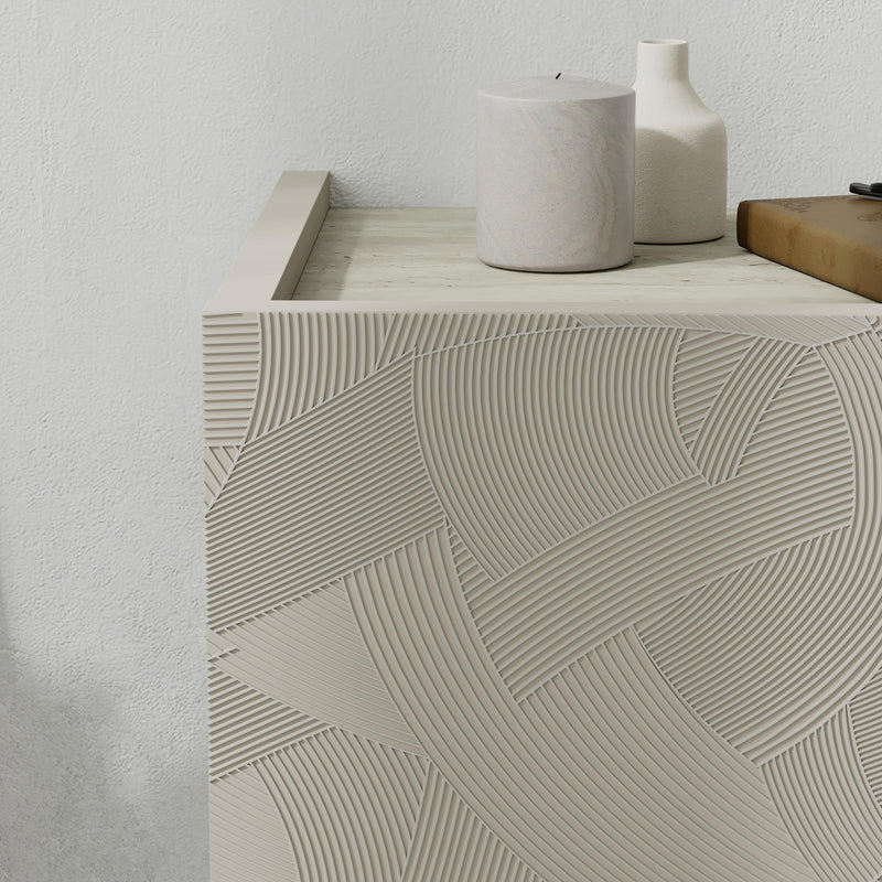 Onda Wall Mounted Nightstand with Drawer