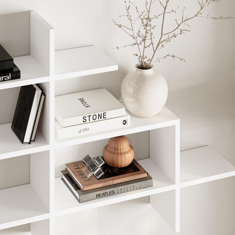 Halic Wall Mounted Modern Bookcase Display Unit W 150cm