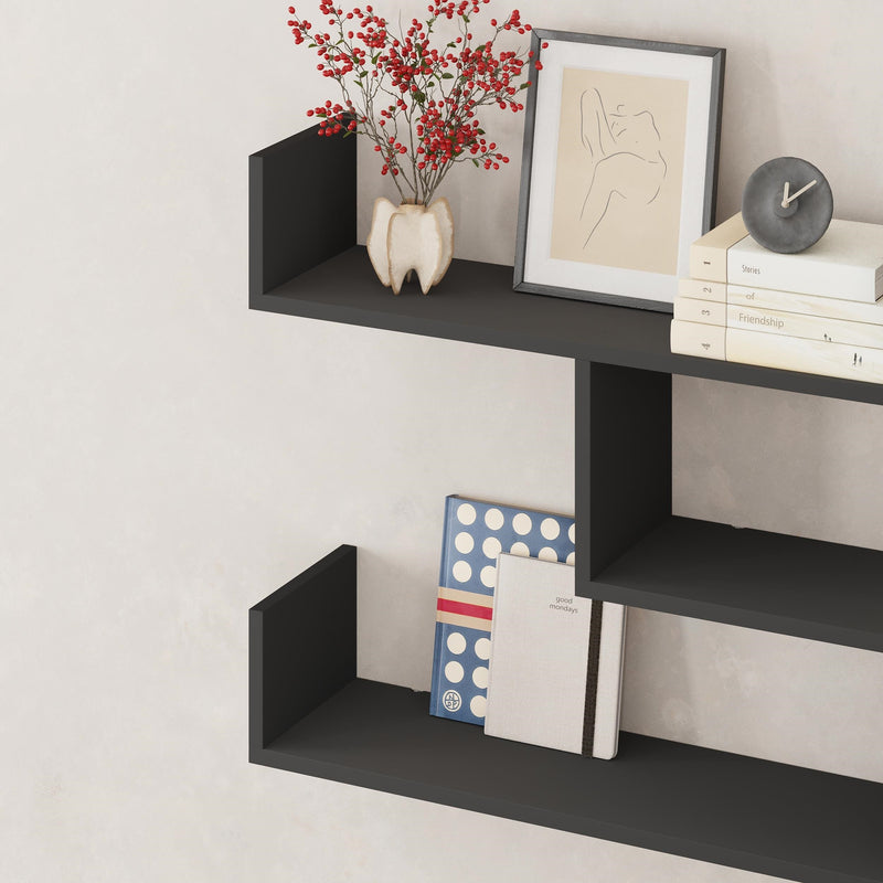 Tibet Wall Shelf Unit – 119 cm Modern Floating Bookcase