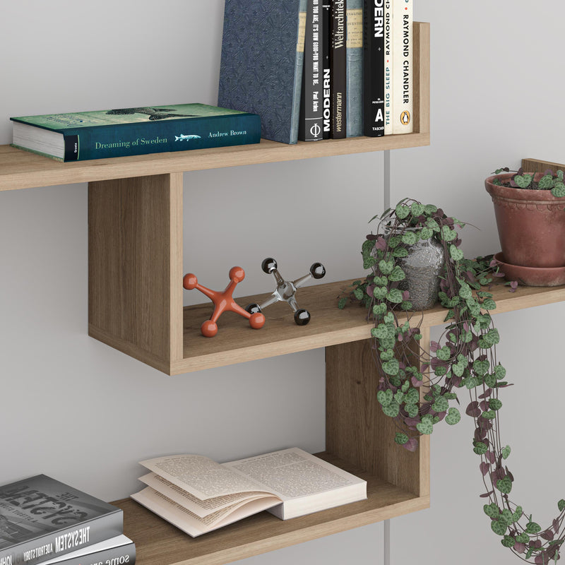 Tibet Wall Shelf Unit – 119 cm Modern Floating Bookcase