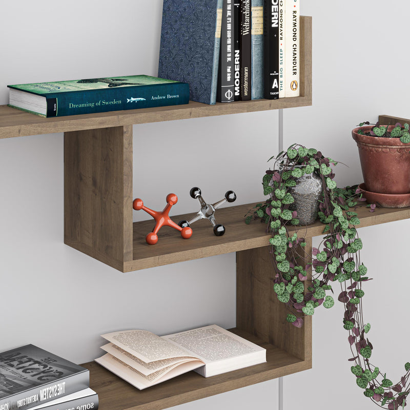 Tibet Wall Shelf Unit – 119 cm Modern Floating Bookcase
