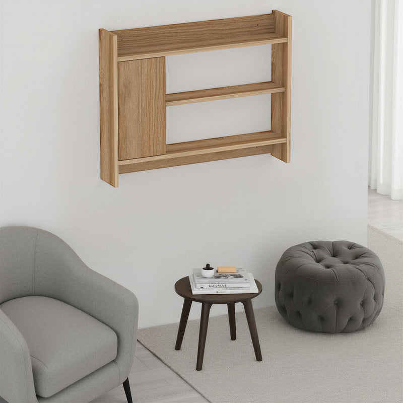 Fleet Wall Shelf – 85cm Wall-Mounted Unit with Cabinet