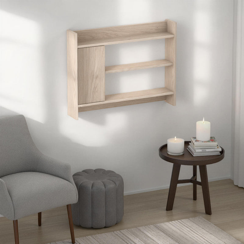 Fleet Wall Shelf – 85cm Wall-Mounted Unit with Cabinet