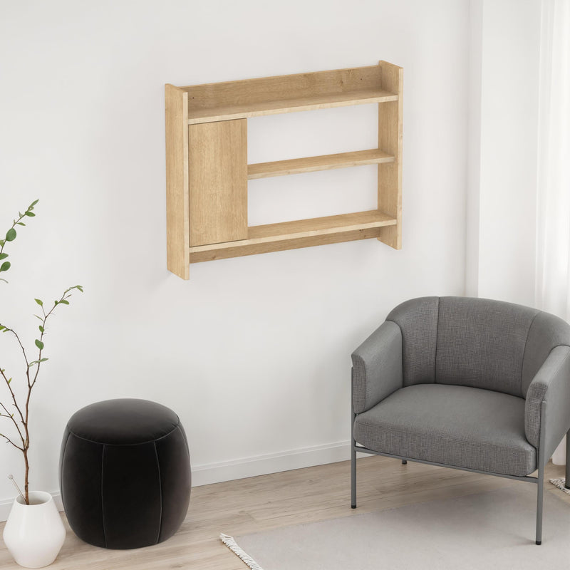 Fleet Wall Shelf – 85cm Wall-Mounted Unit with Cabinet