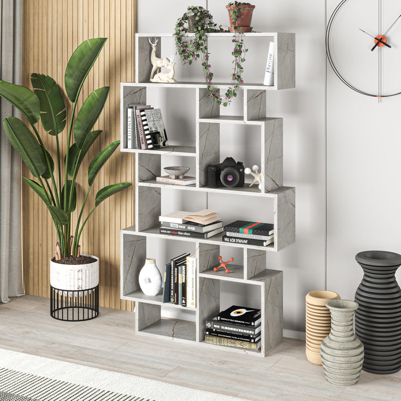 Karmato Modern Bookcase Display Unit Tall 168.5cm