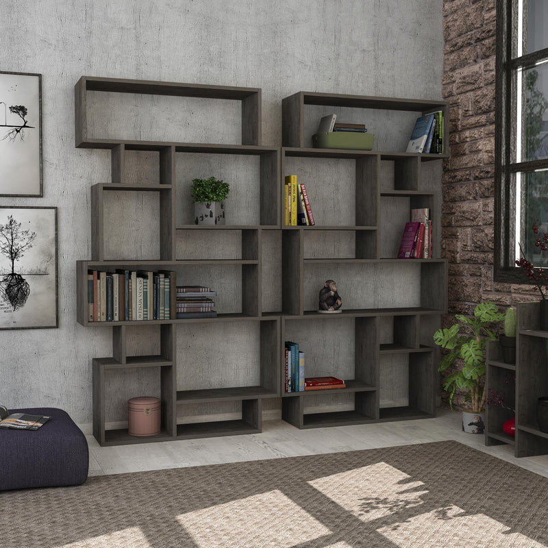 Karmato Modern Bookcase Display Unit Tall 168.5cm