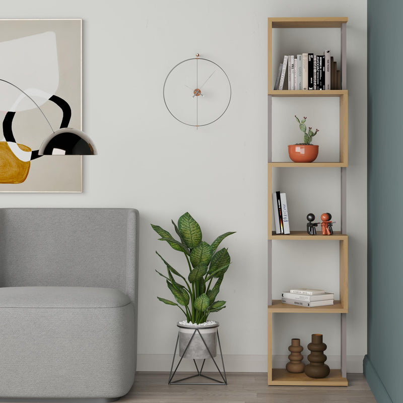 Piri Modern Bookcase Display Unit Tall 161cm