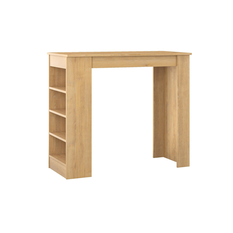 Swallow Modern Kitchen Bar Table – Dining Table with Storage Shelves