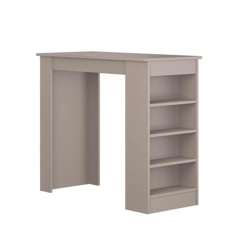 Swallow Modern Kitchen Bar Table – Dining Table with Storage Shelves