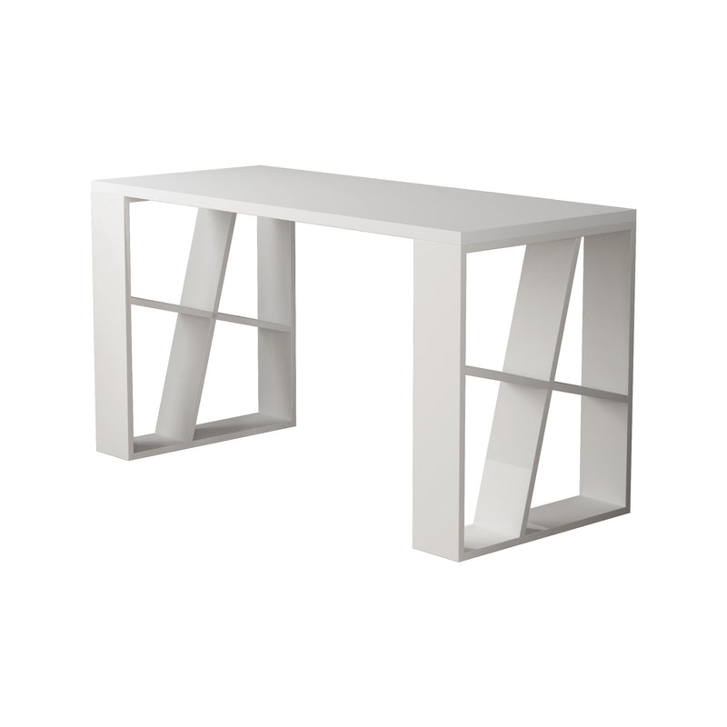 Honey Modern Desk With Bookshelf Legs Width 137cm