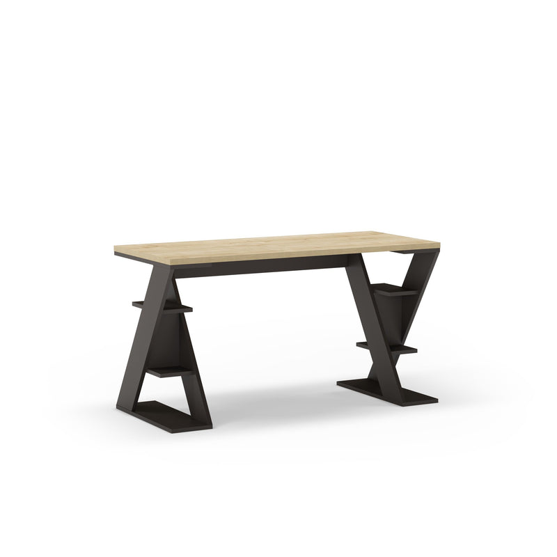 Papillon Modern Desk With Bookshelf Legs Width 137cm