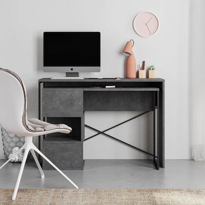 Badau Multi Purpose Working Table – Modern 2-in-1 Desk with Storage for Home Office or Study