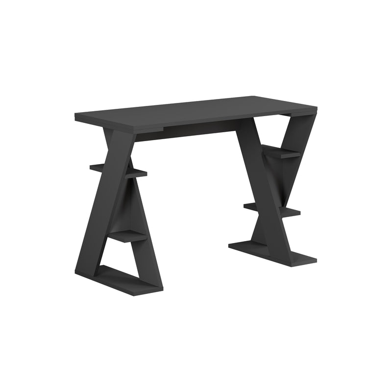 Papillon Modern Study Desk with Shelves - W 106 cm