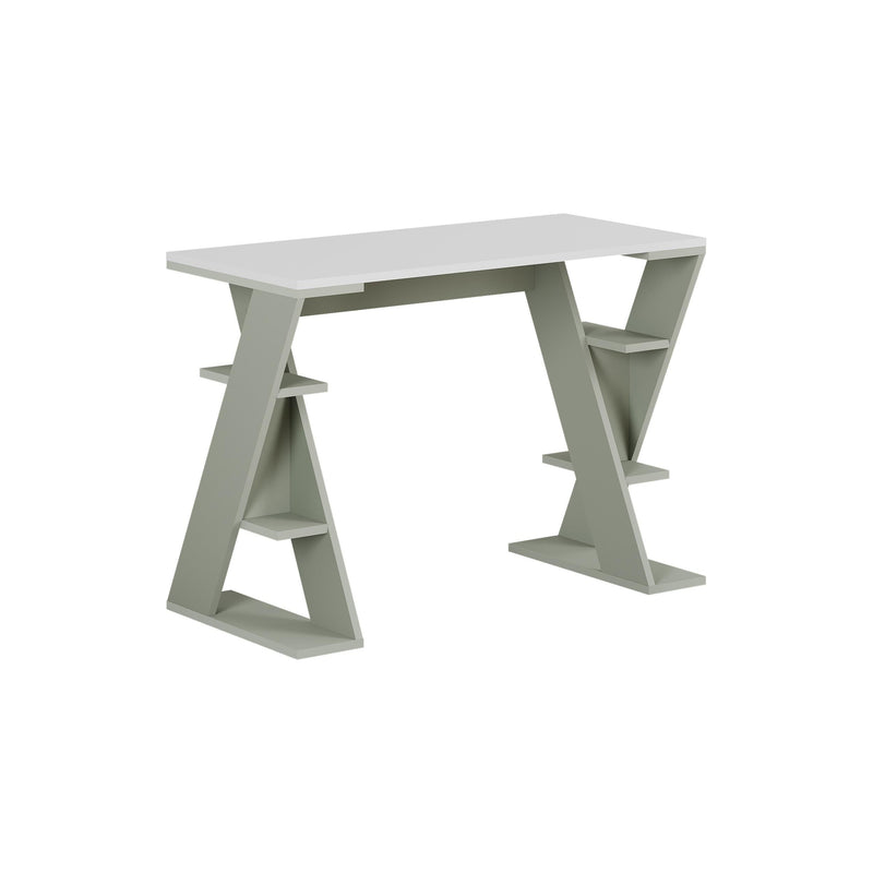 Papillon Modern Study Desk with Shelves - W 106 cm