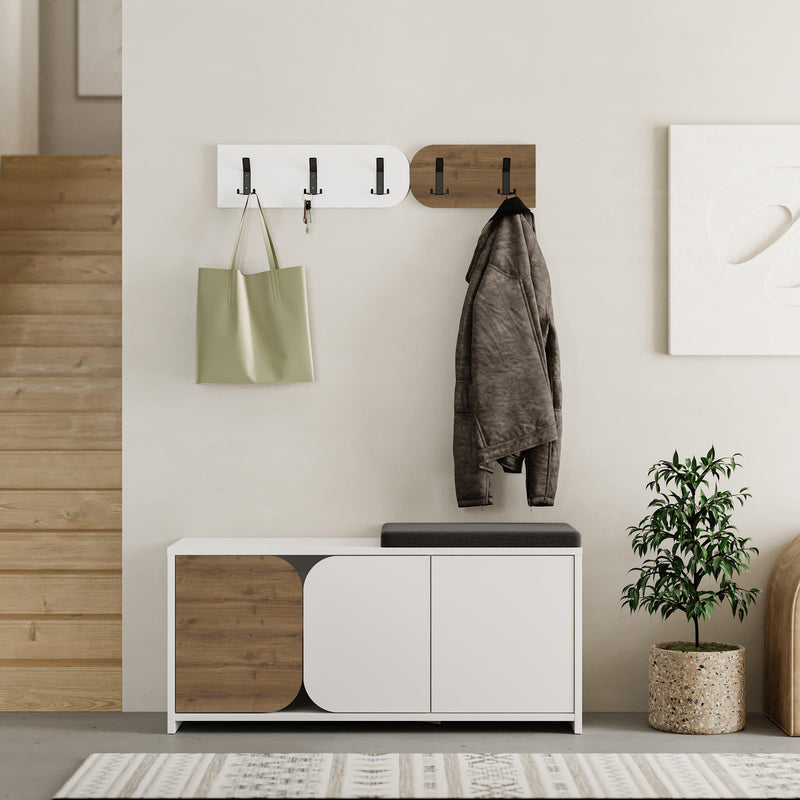Moni Hallway Shoe Cabinet and Hanger Set