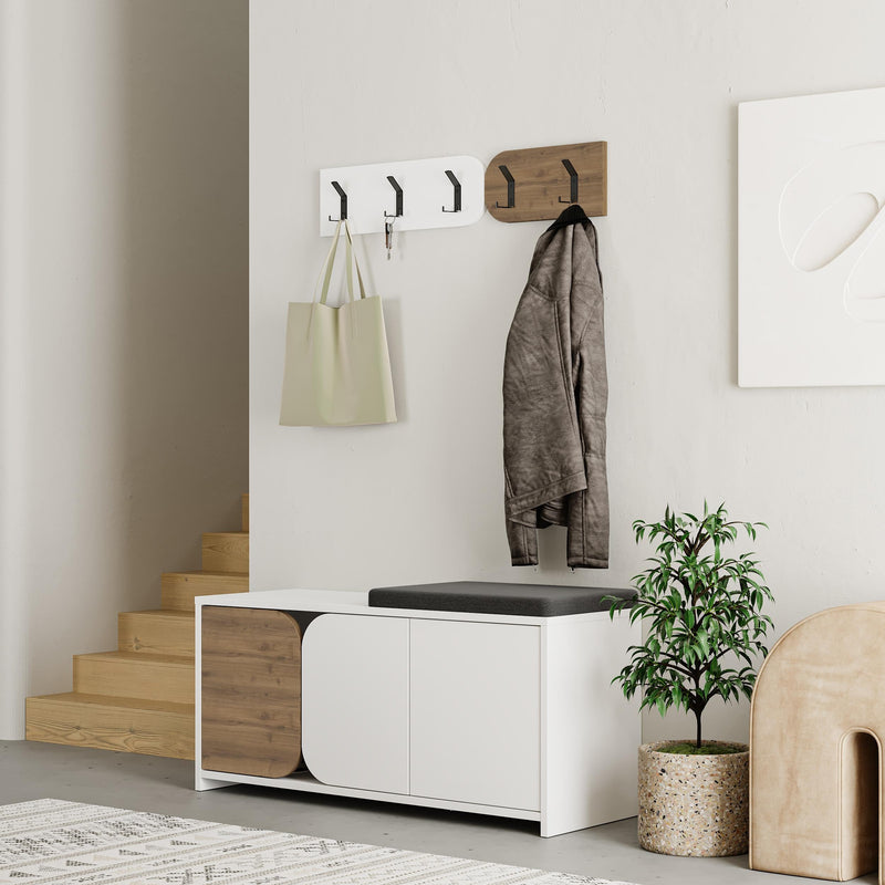 Moni Hallway Shoe Cabinet and Hanger Set