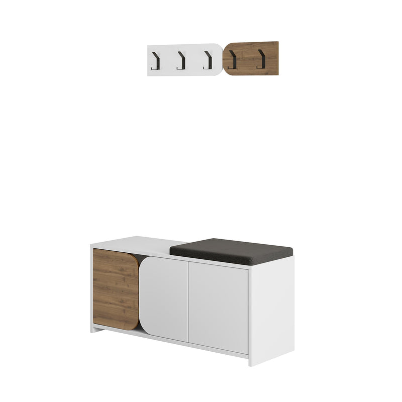 Moni Hallway Shoe Cabinet and Hanger Set