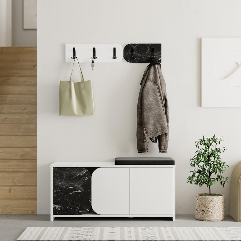 Moni Hallway Shoe Cabinet and Hanger Set