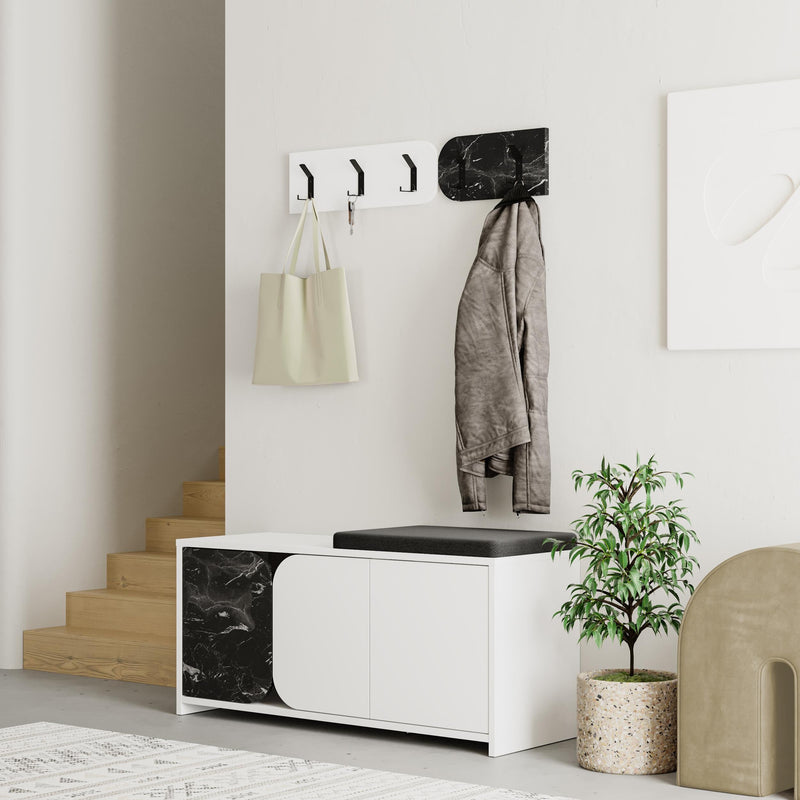 Moni Hallway Shoe Cabinet and Hanger Set