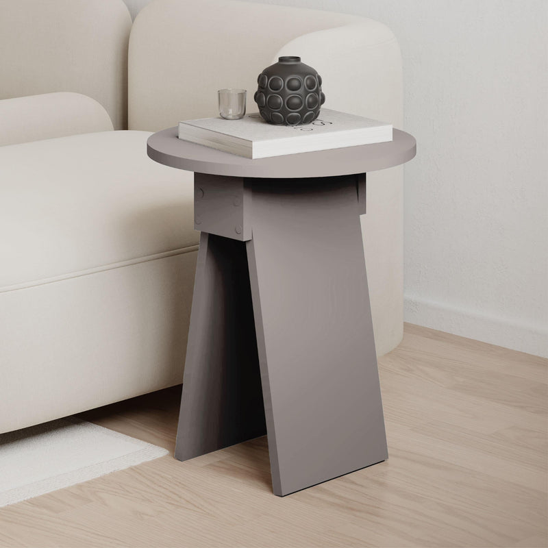 Chen Side Table – Modern Round Accent Table for Living Room, Bedroom or Entryway