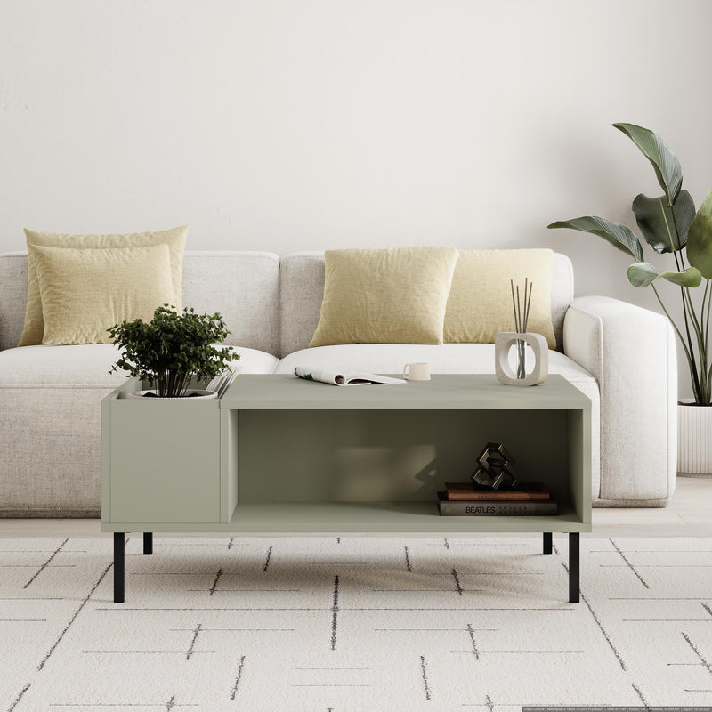 Vena Modern Coffee Table Ash Green 100 x 60 cm