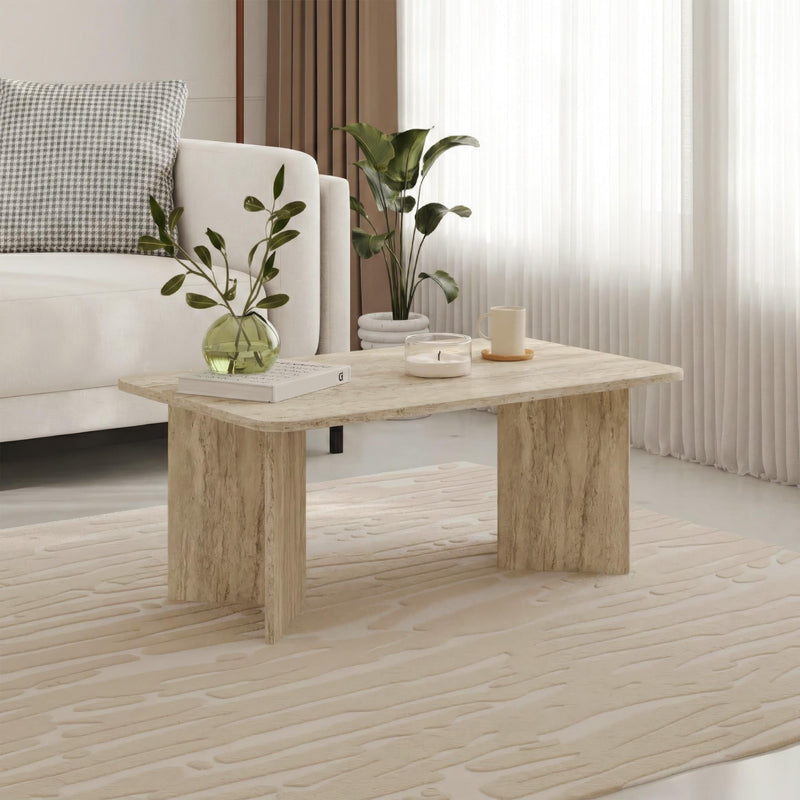 Sam Modern Radius Coffee Table - 60x100 cm