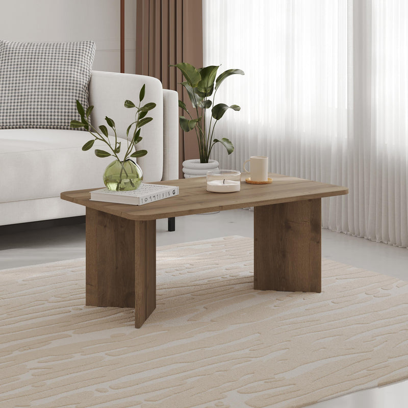 Sam Modern Radius Coffee Table - 60x100 cm