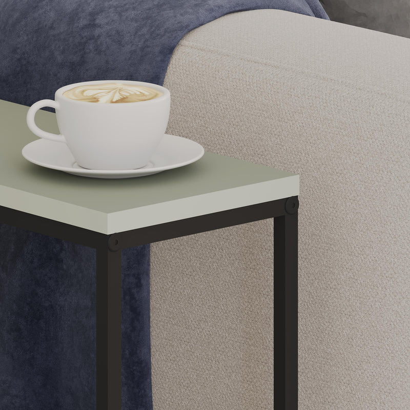 Lido Slim Side Table – Oak & Black