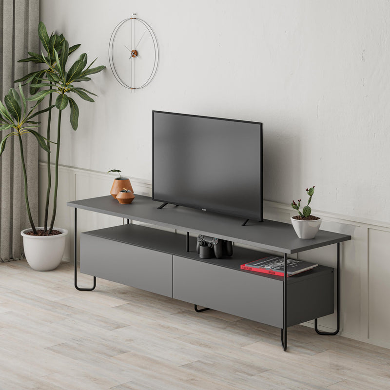Cornea Modern Tv Unit With Storage Cabinet 150cm