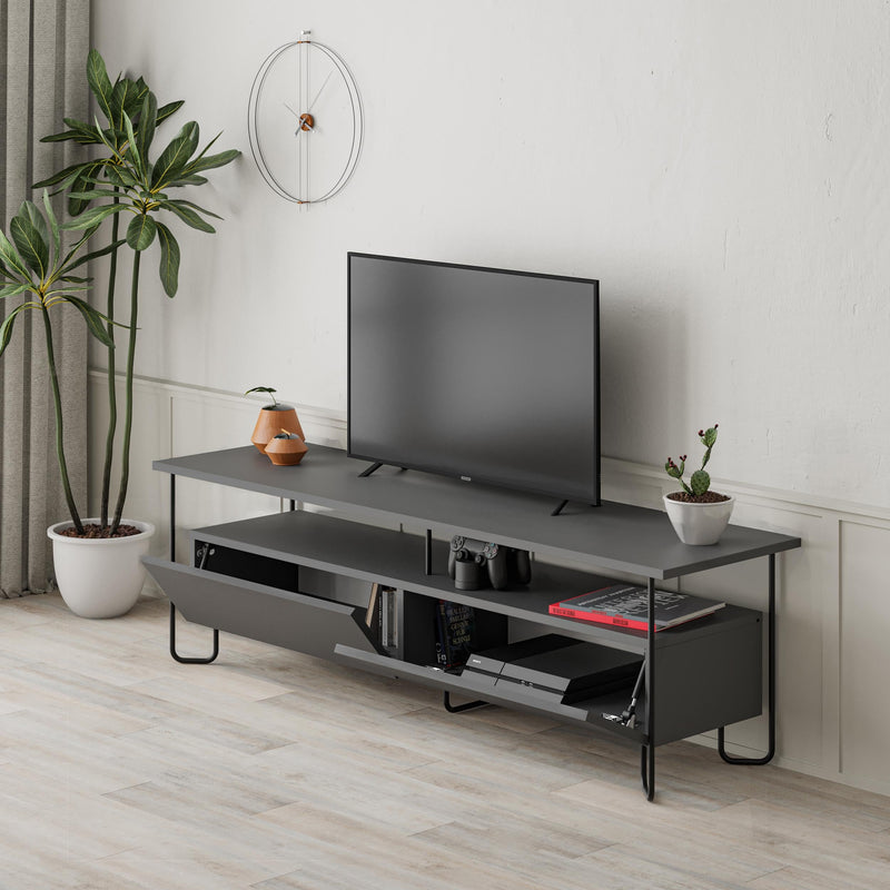 Cornea Modern Tv Unit With Storage Cabinet 150cm