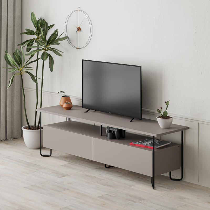 Cornea Modern Tv Unit With Storage Cabinet 150cm