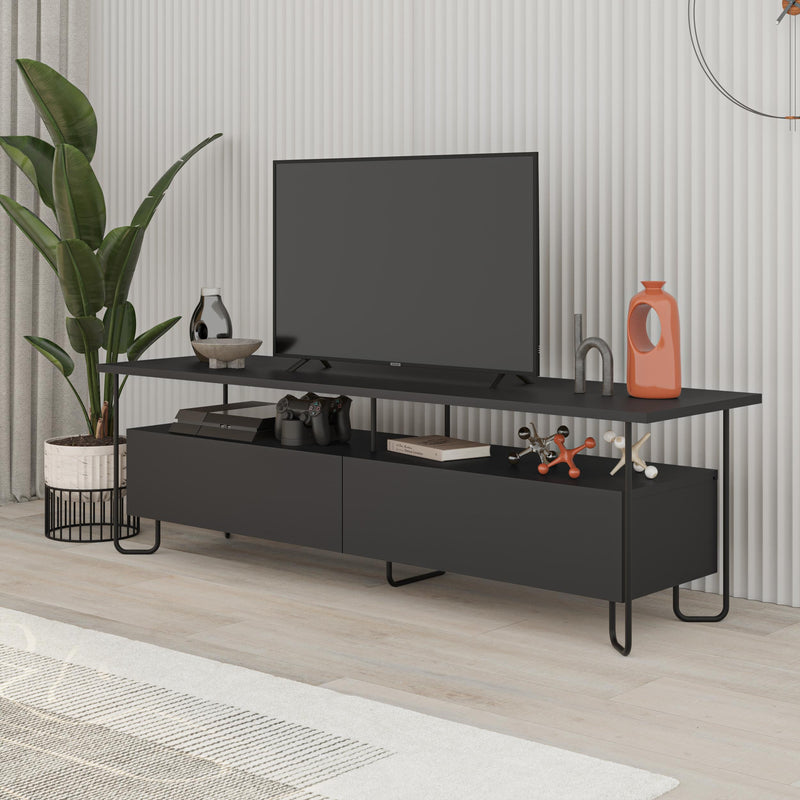 Cornea Modern Tv Unit With Storage Cabinet 150cm