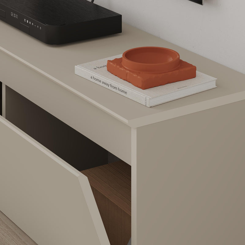 Sunset Modern TV Low Board with Storage