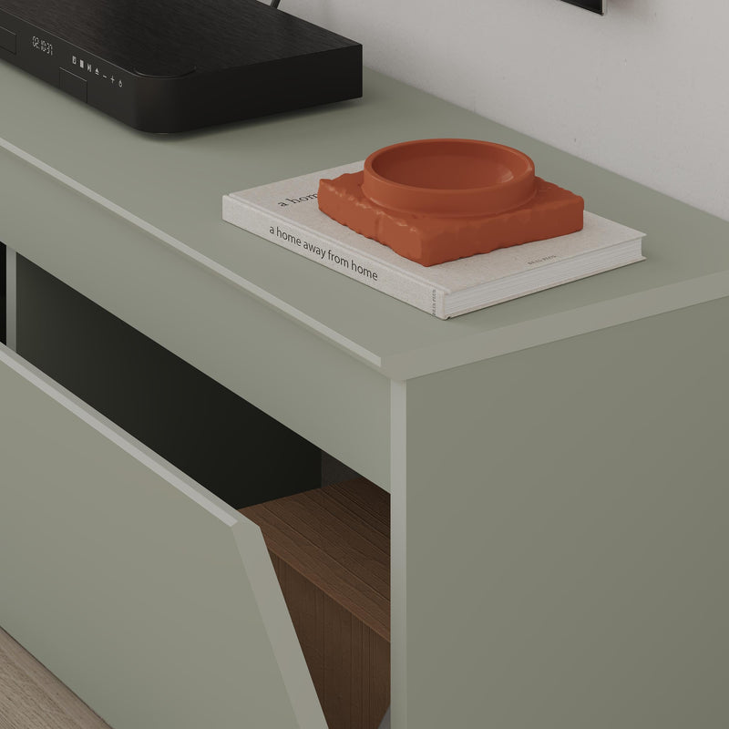Sunset Modern TV Low Board with Storage