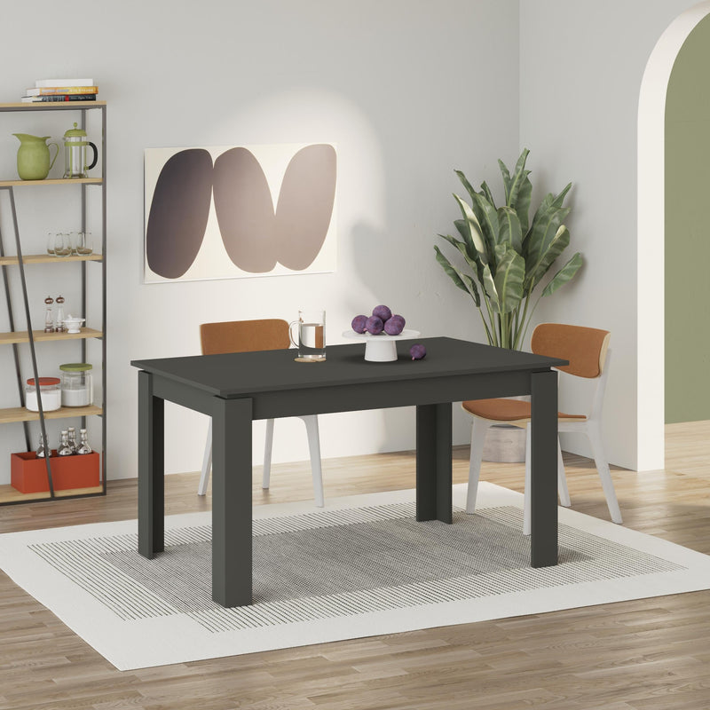 Tolmen Extendable Dining Table – Anthracite - 120/170 cm Modern Dining Table