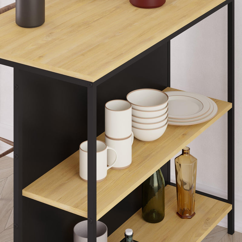 Detroit Bar Table – 100cm with Shelves