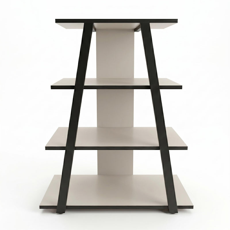 Lyno Angled Mini TV Entertainment Unit with Open Shelves