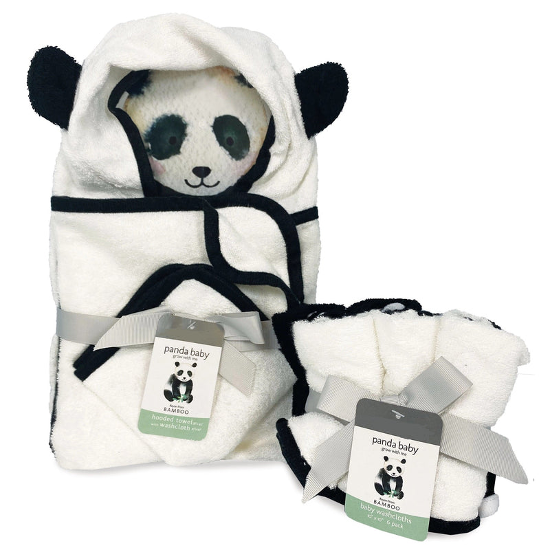 Bamboo Panda Baby Bath Essentials (Set of 8)