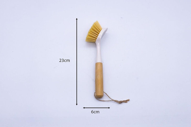 Bamboo Washing Up Brush Reusable 23cm Eco Kitchen Cleaner