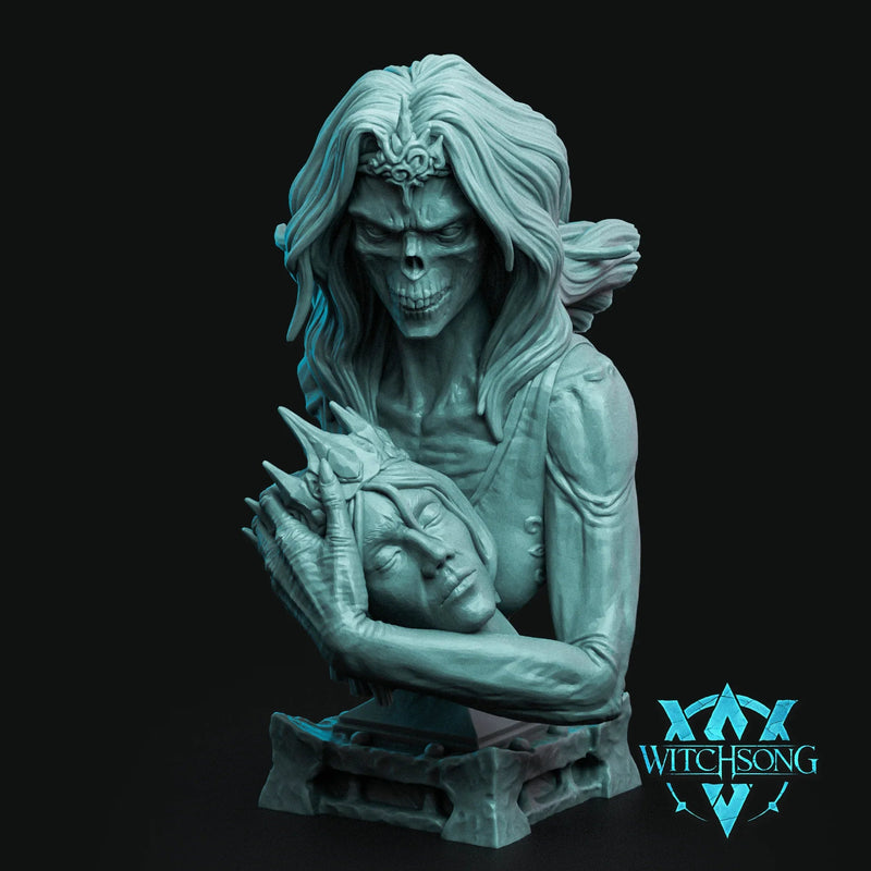 Banshee Queen Bust – 12K Resin D&D Display Piece (With Base)
