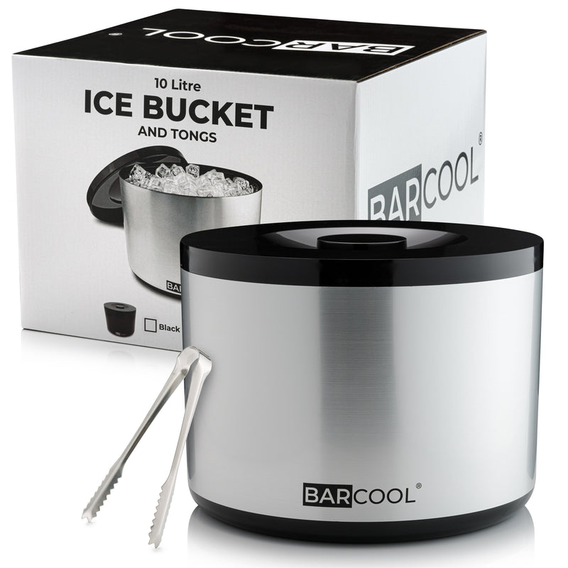 Barcool 10L Ice Bucket Round - Silver