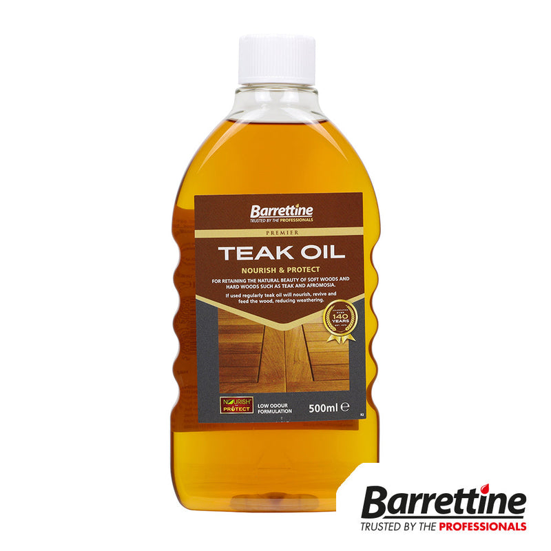 Barrettine Teak Oil - Wood Oil - 500ml