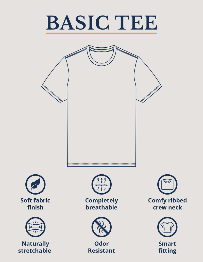 5 Pack White Essential Cotton Tees